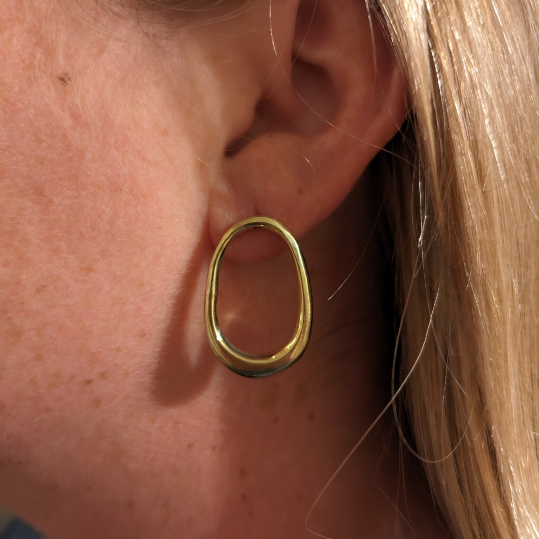 Brass Loop Earrings